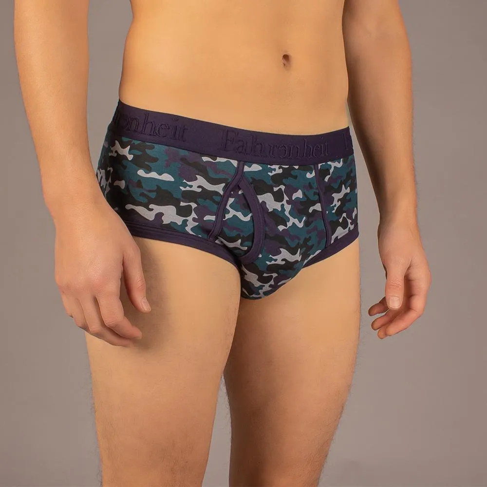 Wayne Brief | Blue Camouflage