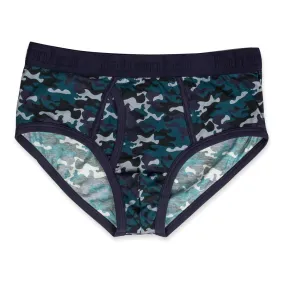 Wayne Brief | Blue Camouflage