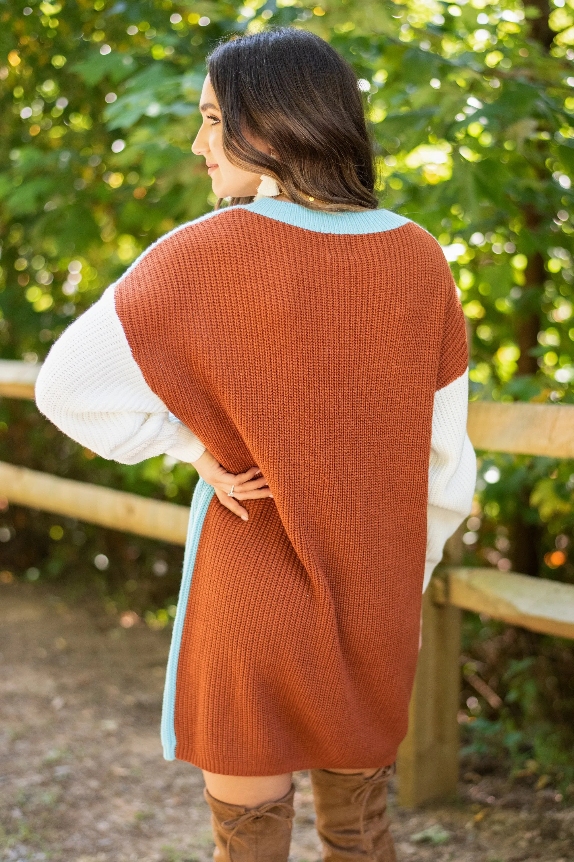 Where To Go Light Blue Sweater Dress