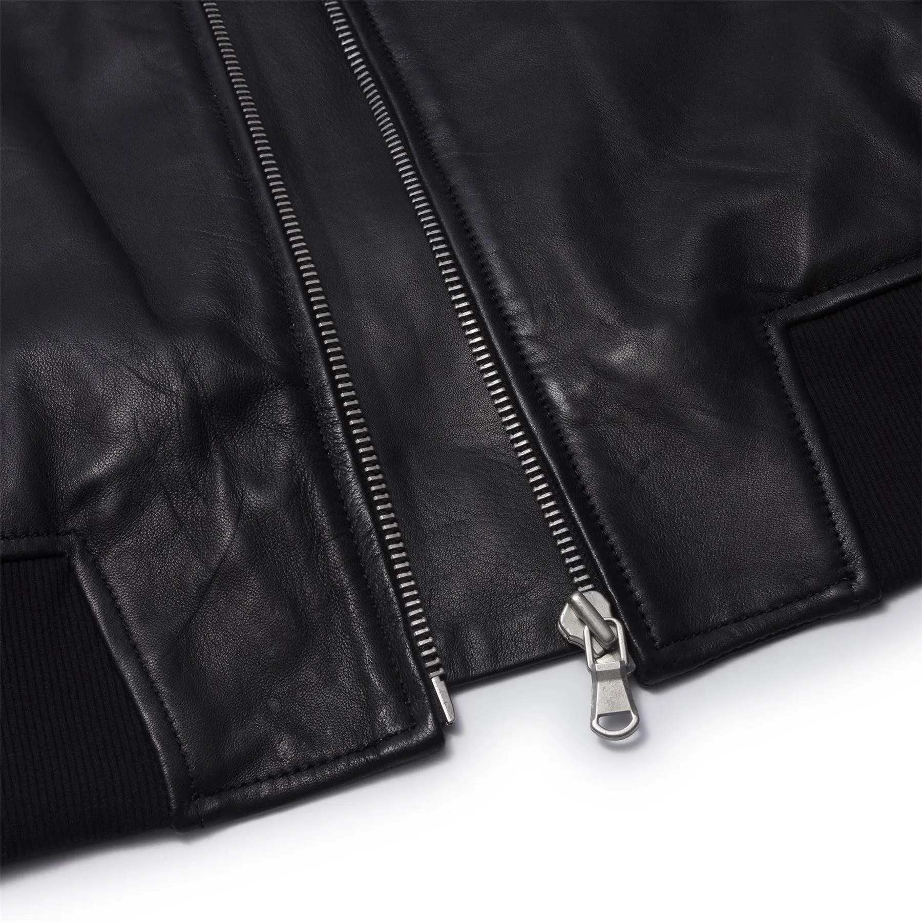 Women's Leather Jacket Cropped Bomber Zipper Short Coat