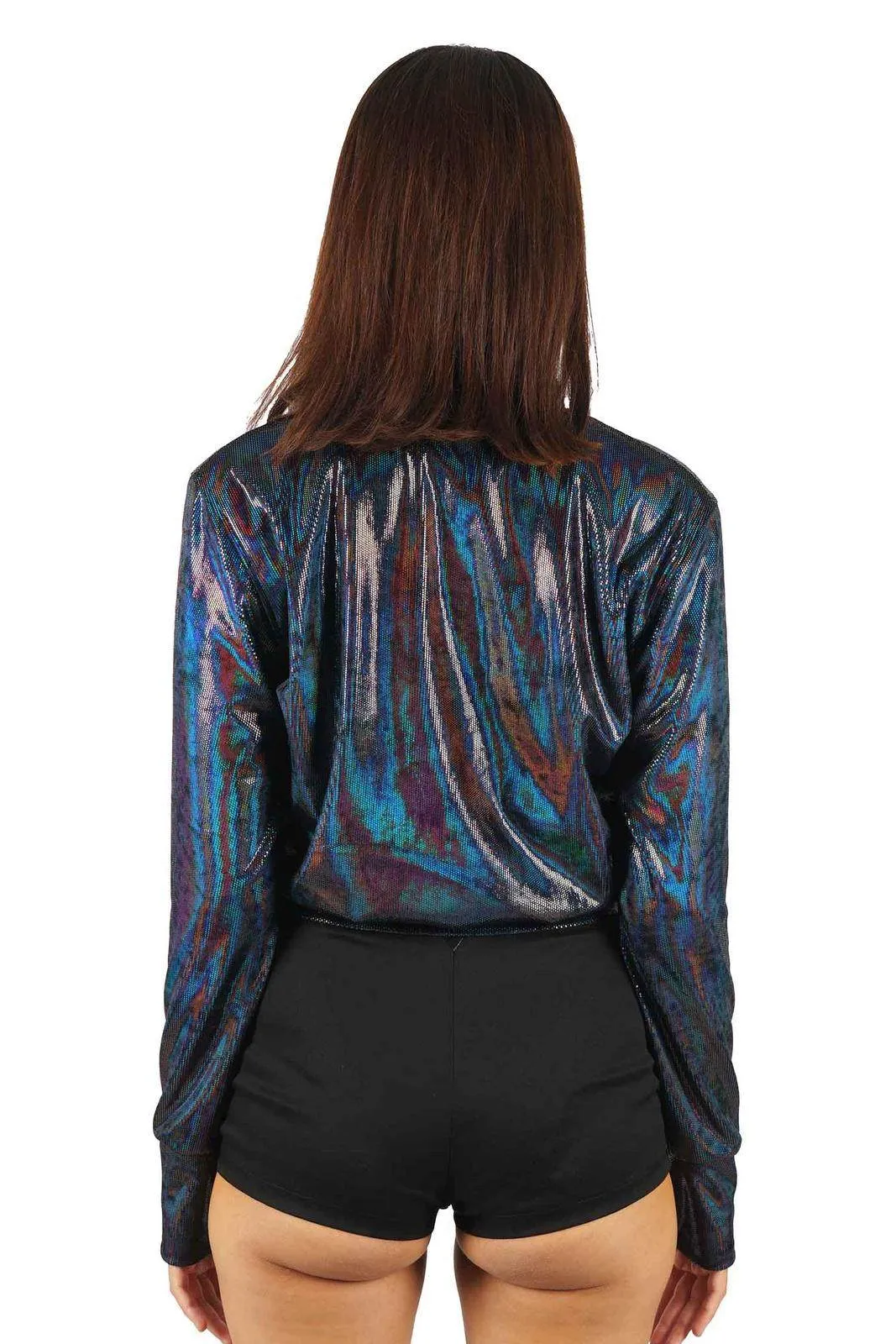 Womens Velvet Bomber Jacket - Panther