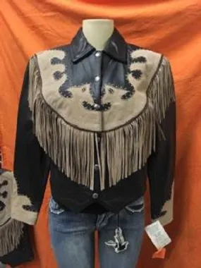 Women's Western Style Braid and Fringe Detail