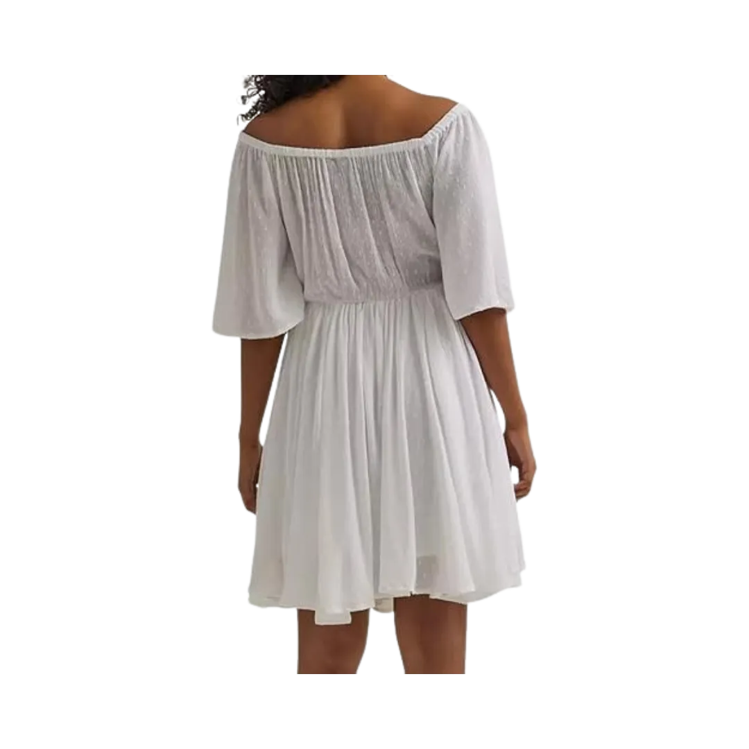 Wrangler Women's Flutter Dress White