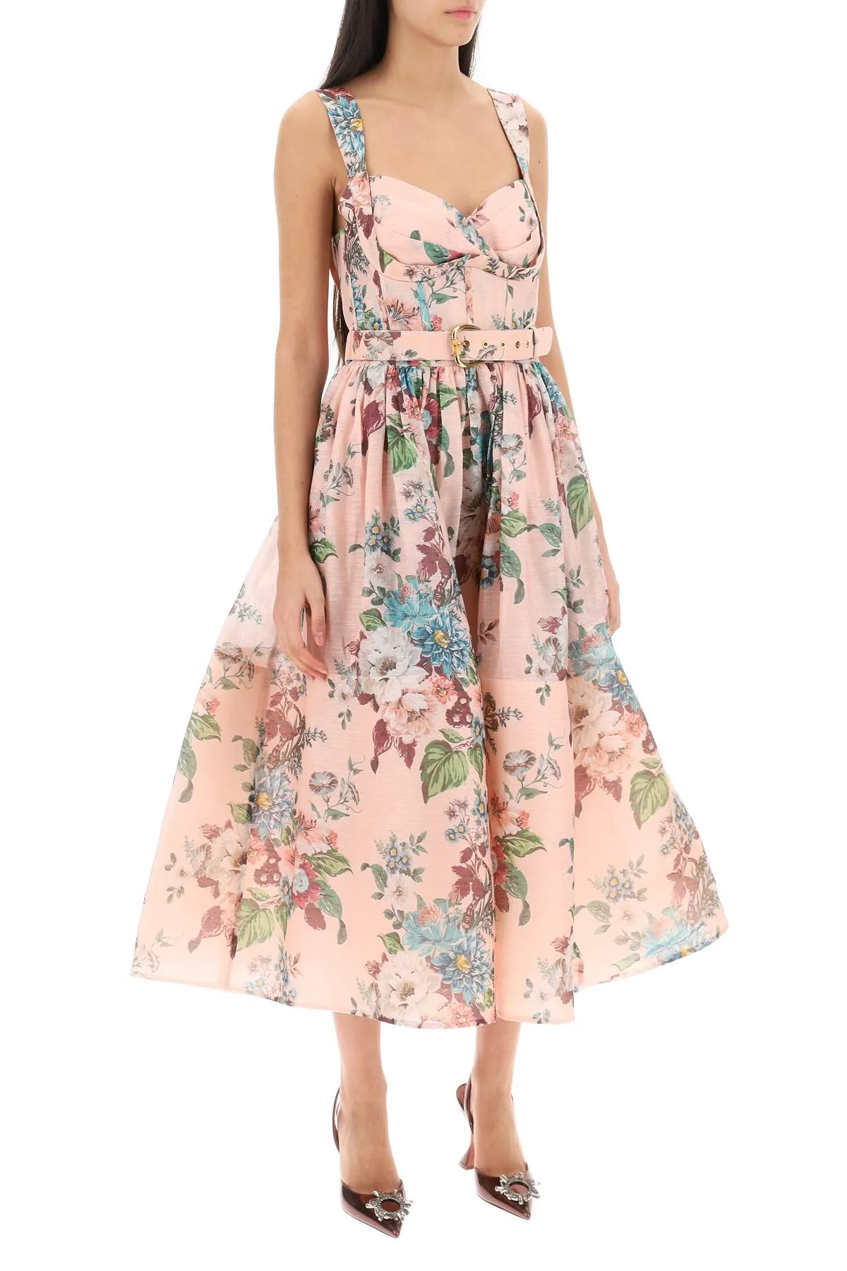 Zimmermann matchmaker belted bustier dress