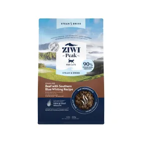 ZIWI Peak Steam and Dried Grass Fed Beef with Southern Blue Whiting Cat Food 800g